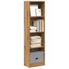 vidaXL Bookcase Artisian Oak Engineered wood Medium Bookcase