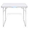 Foldable Camping Table with Metal Frame 31.5"x23.6"