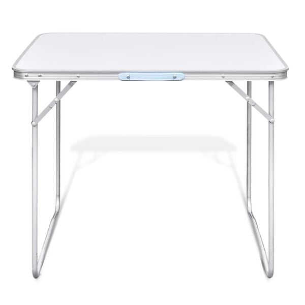 Foldable Camping Table with Metal Frame 31.5"x23.6"