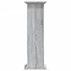 vidaXL Plant Stand Grey sonoma Engineered wood Tall Decorative Inlays
