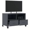 vidaXL TV Cabinet Anthracite Cold-rolled Steel Compact TV Cabinet