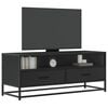 vidaXL TV Cabinet Black Engineered wood and metal Medium TV Cabinet