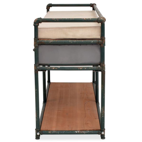 vidaXL Storage Bench Black, Brown, Cream