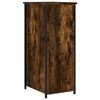 vidaXL Bedside Cabinet Smoked oak Engineered wood, Iron