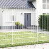 vidaXL Garden Fence 4 pcs White 66.93 x 88.58 in Powder-Coated Steel