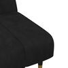 vidaXL Sofa Set Black Velvet Medium