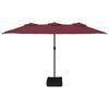 vidaXL Garden Parasol Bordeaux red, dark grey