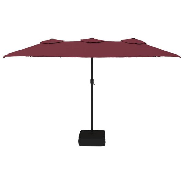 vidaXL Garden Parasol Bordeaux red, dark grey