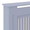 vidaXL MDF Radiator Cover Gray 80.7"
