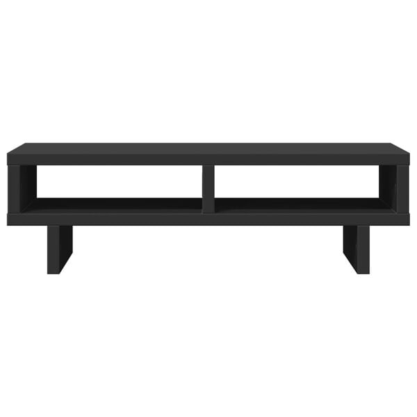 vidaXL Monitor Stand Black 19.7x10.6x5.9" Engineered Wood