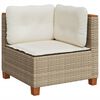 vidaXL Garden Sofa Set Beige, Cream White