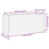 vidaXL Garden Planter Natural Wood Solid Pine Wood Large Garden Planter