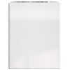 vidaXL Wall-mounted Bedside Cabinet High gloss white Engineered wood