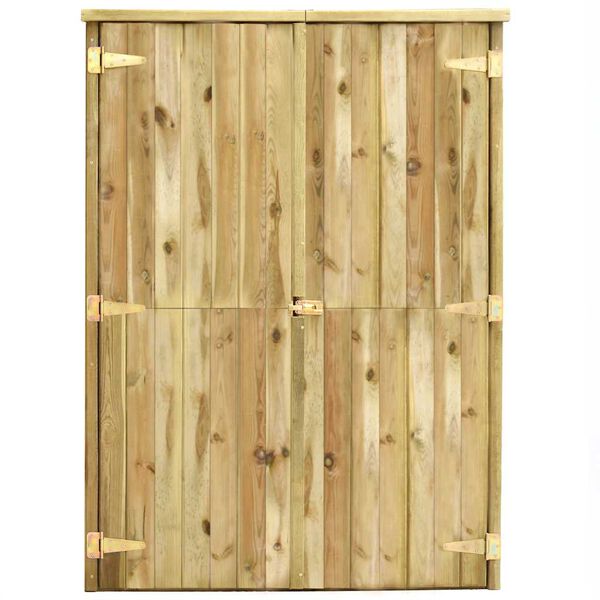 vidaXL Tool Shed Natural Treated pine 48.4 x 19.7 x 67.3 in
