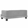 vidaXL Dog Bed Light Grey Velvet 31.5 x 17.7 x 11.8 in Durable Dog Bed