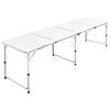 Foldable Camping Table Height Adjustable Aluminum 94.5"x23.6"