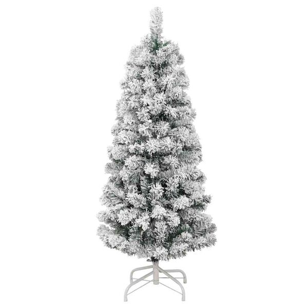 vidaXL Artificial Hinged Christmas Tree 150 LEDs & Ball Set 59.1"