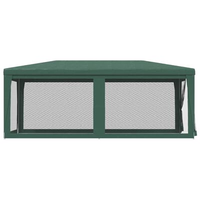 vidaXL Party Tent with 6 Mesh Sidewalls Green 9.8'x19.7' HDPE