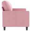 vidaXL 2-Seater Sofa Pink 55.1" Velvet