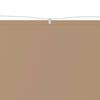 vidaXL Vertical Awning Taupe Oxford fabric (100% polyester) 39.4x393.7 in