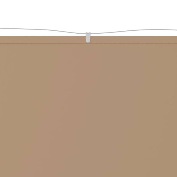vidaXL Vertical Awning Taupe Oxford fabric (100% polyester) 39.4x393.7 in