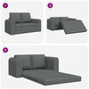 vidaXL Sofa Bed Dark gray 148 x 71 x 83 cm fabric