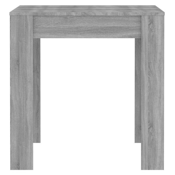 vidaXL Dining Table Grey Sonoma Engineered Wood 55.1 x 29.3 x 29.9 in