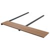 vidaXL WPC Solid Decking Boards with Accessories 32.8 '² 13.1 ' Teak (4x45014)