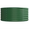 vidaXL Garden Raised Bed Green Powder-coated Steel Large Tough