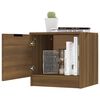 vidaXL Bedside Cabinet Set of 2 Brown Oak Engineered Wood Small