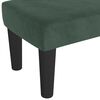 vidaXL Bench Dark Green 27.56 x 11.81 x 11.81 in Velvet