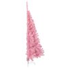 vidaXL Christmas Tree Pink PVC, Steel Tall Decorative Inlays