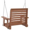 vidaXL Garden Swing Chair Brown Solid fir wood, galvanized iron