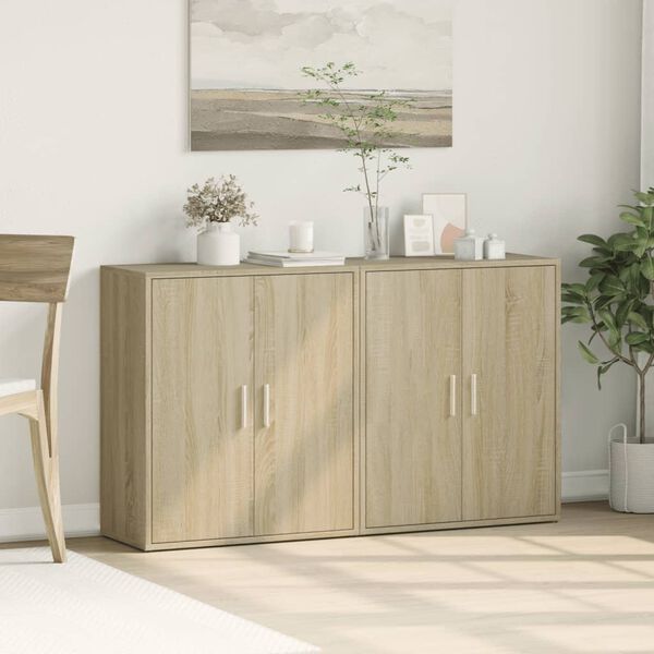 vidaXL Sideboard Sonoma oak Engineered wood Medium Sideboard