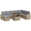 vidaXL Garden Sofa Set Beige