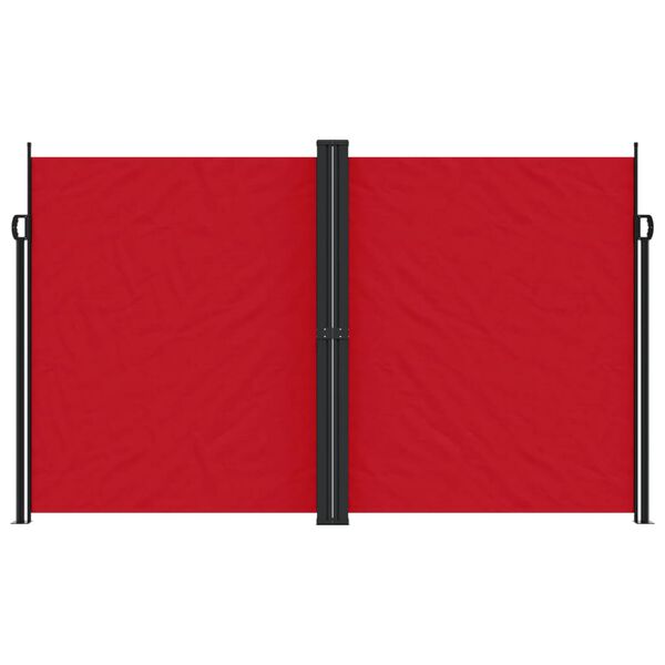 vidaXL Retractable Side Awning Red