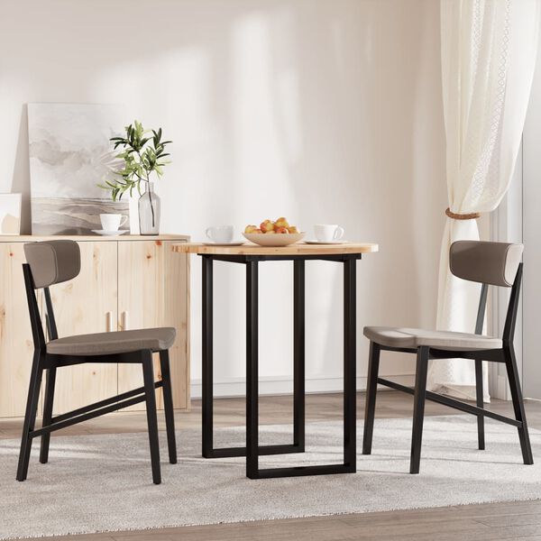 vidaXL Table Top Round &Oslash;27.6x0.8" Solid Wood Acacia