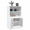 vidaXL Highboard High gloss white Engineered wood 23.6 x 14.0 x 40.7 in