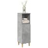 vidaXL Bathroom Cabinet Concrete gray Engineered wood, solid eucalyptus wood