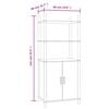 vidaXL Highboard Brown Engineered wood Tall Highboard Rectangular