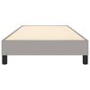 vidaXL Box Spring Bed Frame Light Gray Twin Fabric (US Only)