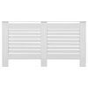 vidaXL Radiator Cover White 59.8"x7.5"x32.1" MDF