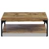 vidaXL Coffee Table Natural Mango Mango Wood, Steel