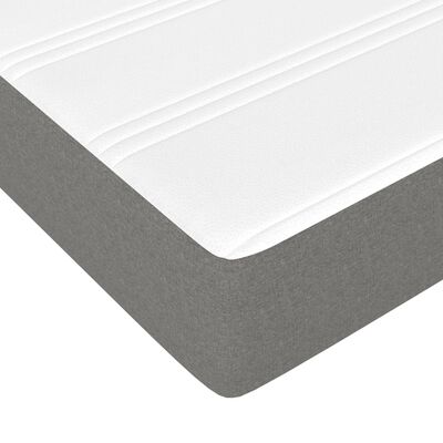 vidaXL Pocket Spring Bed Mattress Dark Gray 39.4"x74.8"x7.9" Twin Fabric