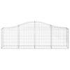 vidaXL Arched Gabion Baskets 20 pcs 78.7"x11.8"x23.6"/31.5" Galvanized Iron