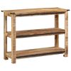 vidaXL Console Table 39.4"x13.8"x29.5" Solid Wood Mango