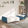 vidaXL Sofa Bed Blue Velvet (100% polyester), wood, plastic Standard