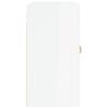 vidaXL Wall Cabinet High gloss white Engineered wood 23.6 x 12.2 x 23.6 in