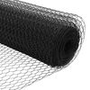 vidaXL Hexagon Fence Gray 5.2'x 32.8'Steel