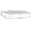 vidaXL Bed Frame Light gray Polyester, Plywood, Engineered wood